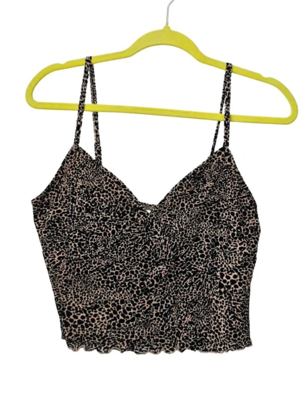 No Boundaries Women's Cheetah Print Adjustable Strap Tank Top Size Medium